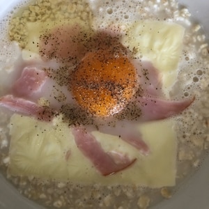 【糖質オフ】オートミールのカルボ丼